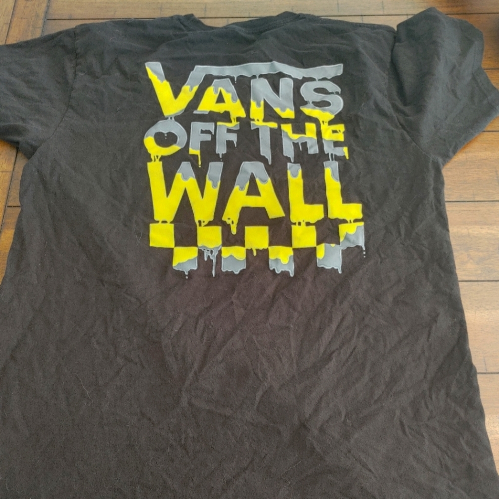 Van's Off the Wall Yellow and Grey Drips